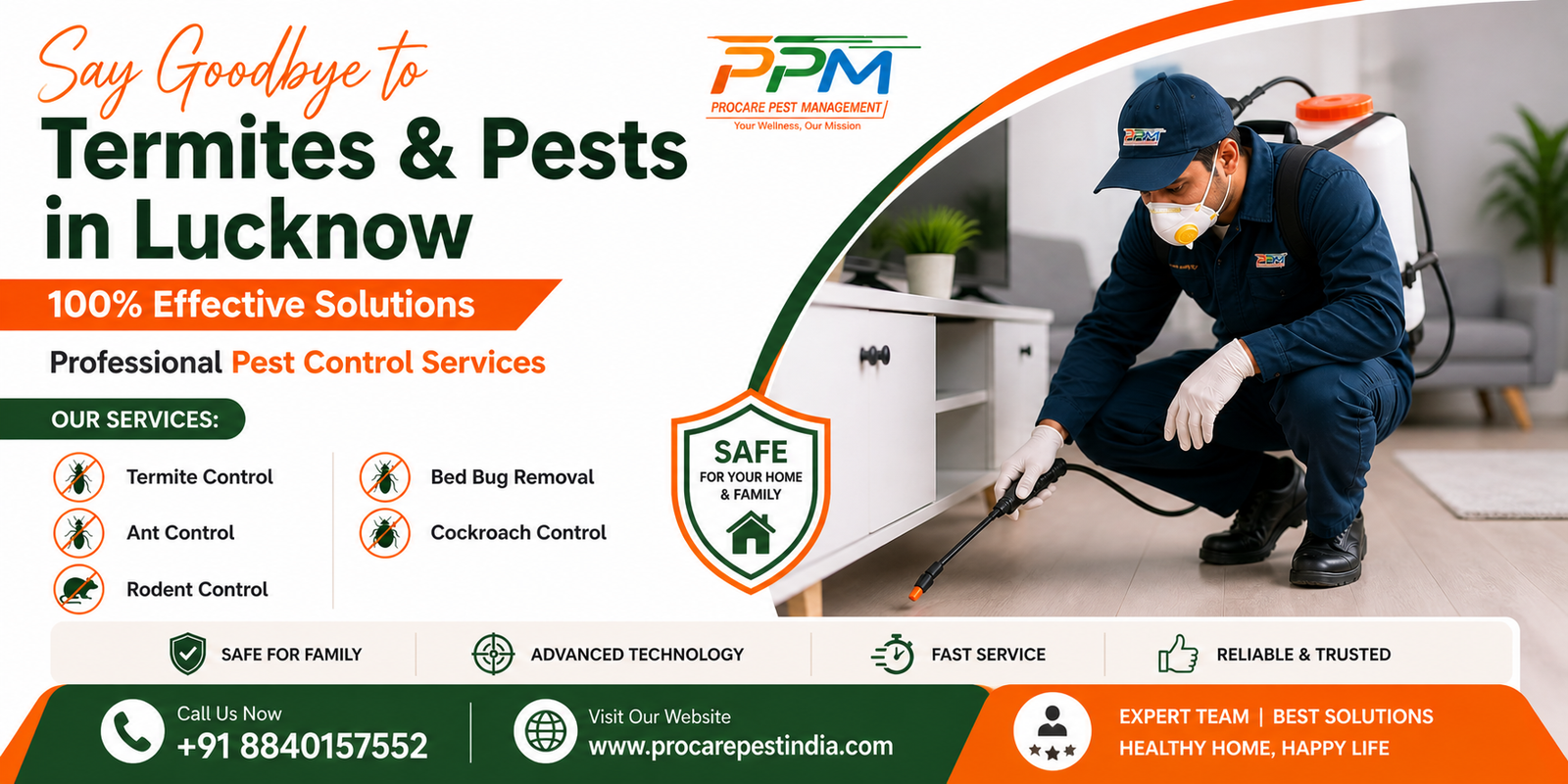 Professional Pest Control Services in Kaiserbagh Lucknow