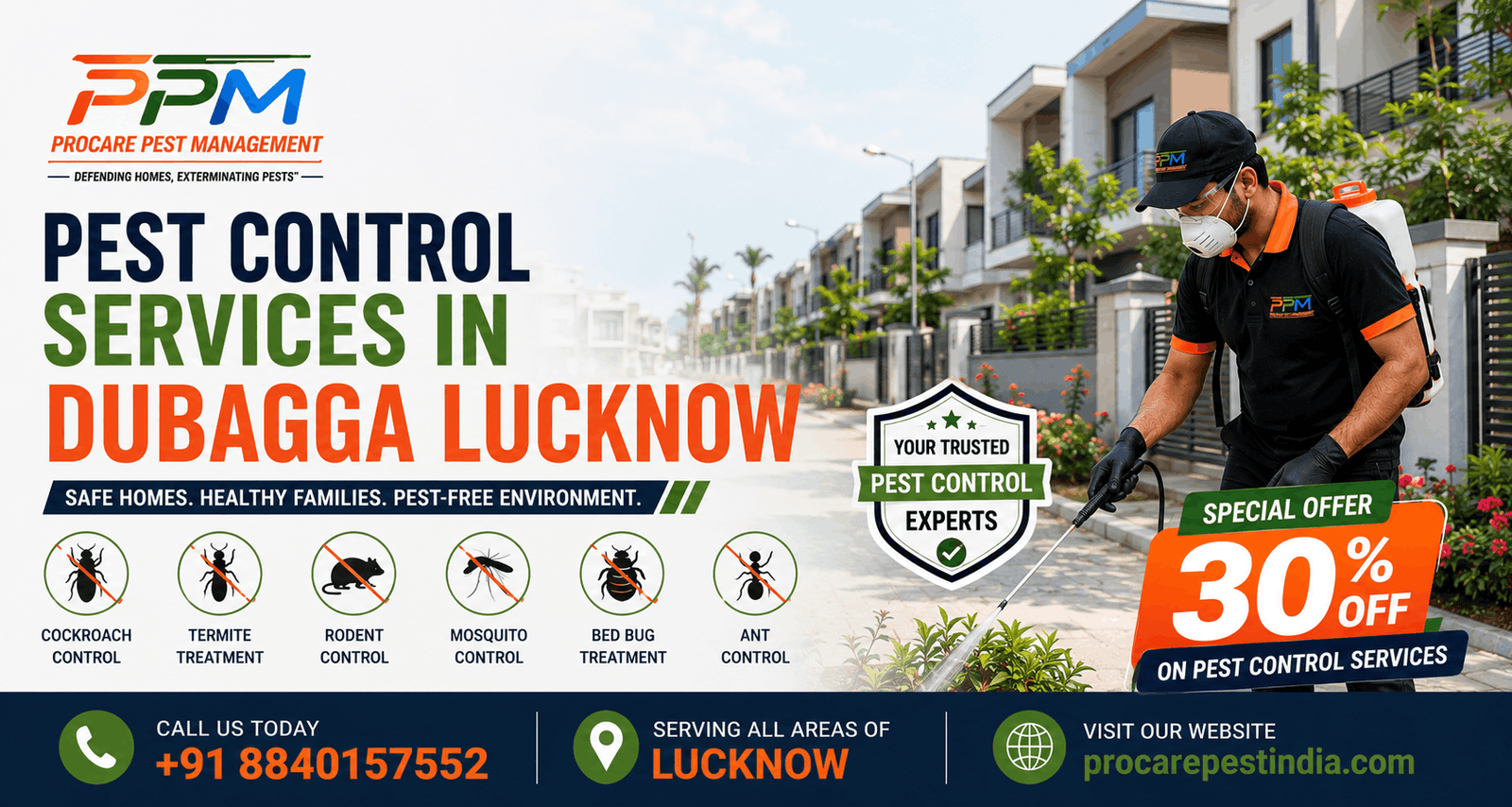 Pest Control Services in Dubagga Lucknow | Free Inspection