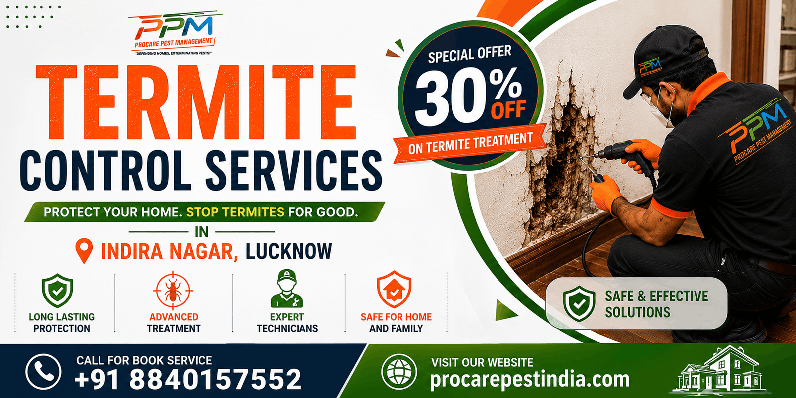 Termite Control Services in Indira Nagar Lucknow