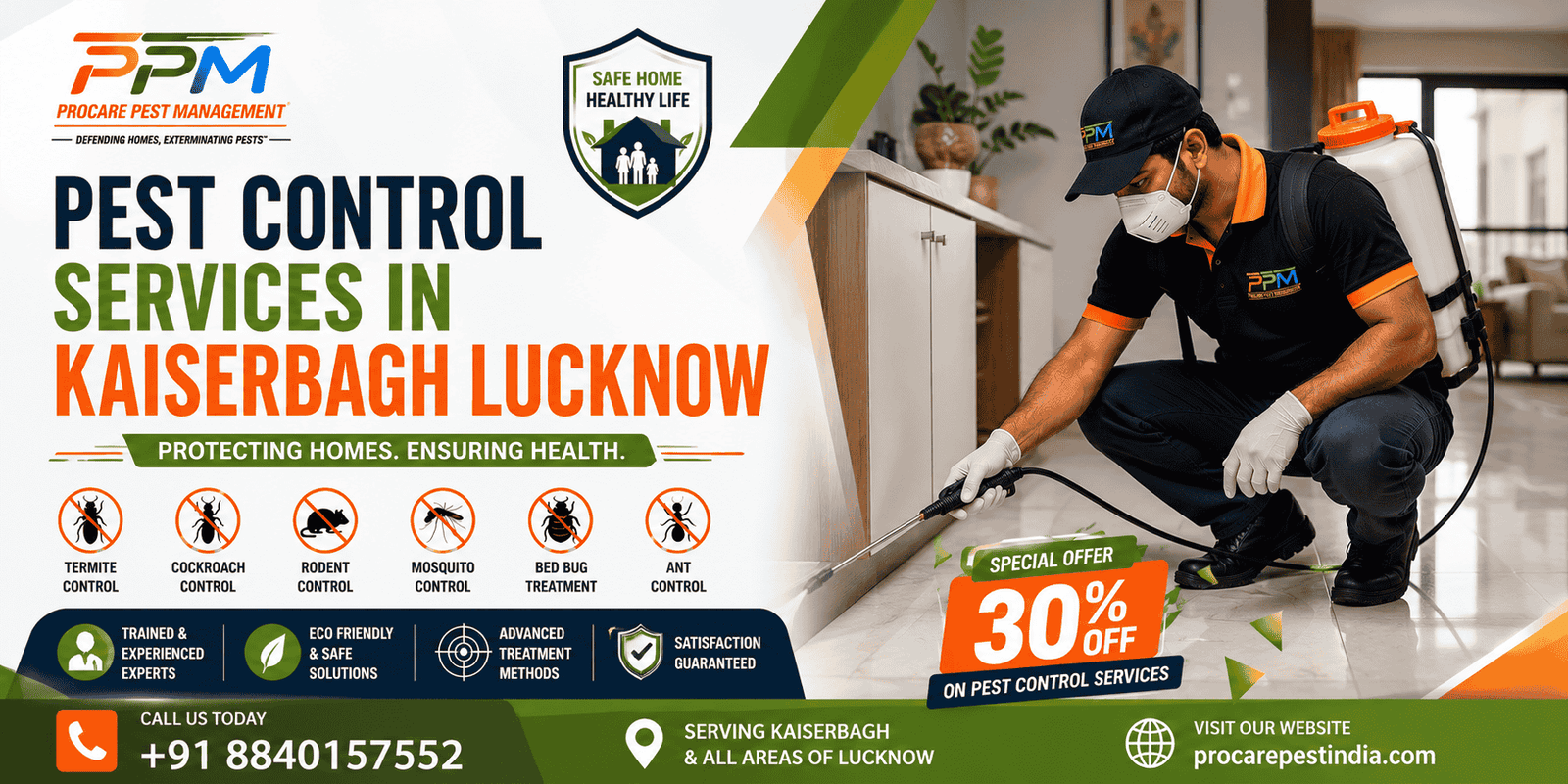 Professional Pest Control Services in Kaiserbagh Lucknow